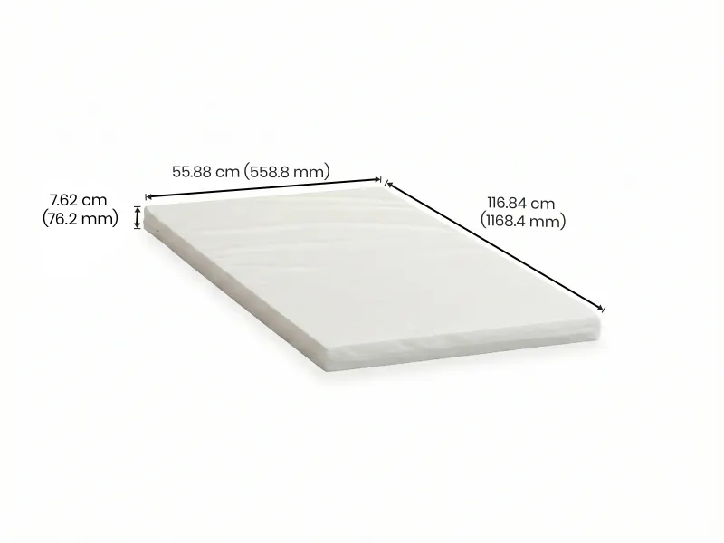 Baby Crib Foam Mattress (46 x 22 x 3 inches) 